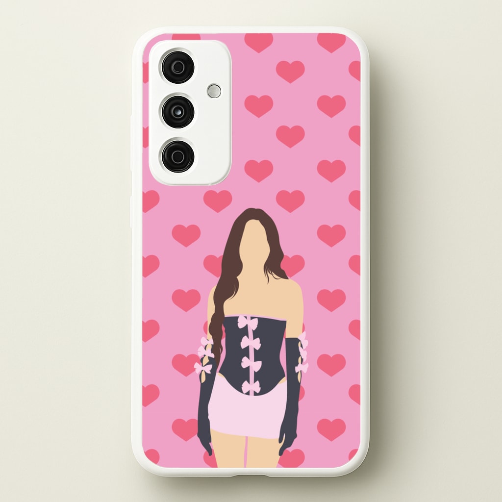 Pink Hearts - Olivia - Olivia Rodrigo Phone Case for Galaxy A55