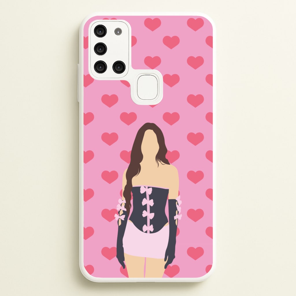 Pink Hearts - Olivia - Olivia Rodrigo Phone Case for Galaxy A21s