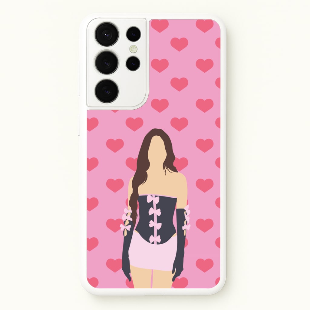 Pink Hearts - Olivia - Olivia Rodrigo Phone Case for Galaxy S21 Ultra