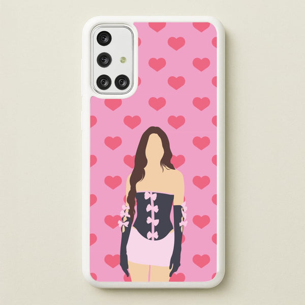 Pink Hearts - Olivia - Olivia Rodrigo Phone Case for Galaxy A71