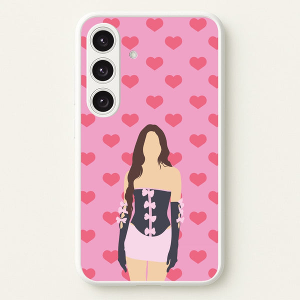 Pink Hearts - Olivia - Olivia Rodrigo Phone Case for Galaxy S24