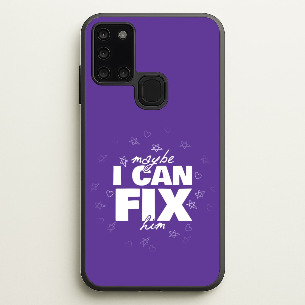 Maybe I Can Fix Him Purple - Olivia Phone Case for Galaxy A21s