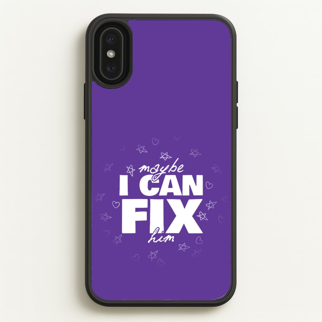 Maybe I Can Fix Him Purple - Olivia Phone Case for iPhone XS Max