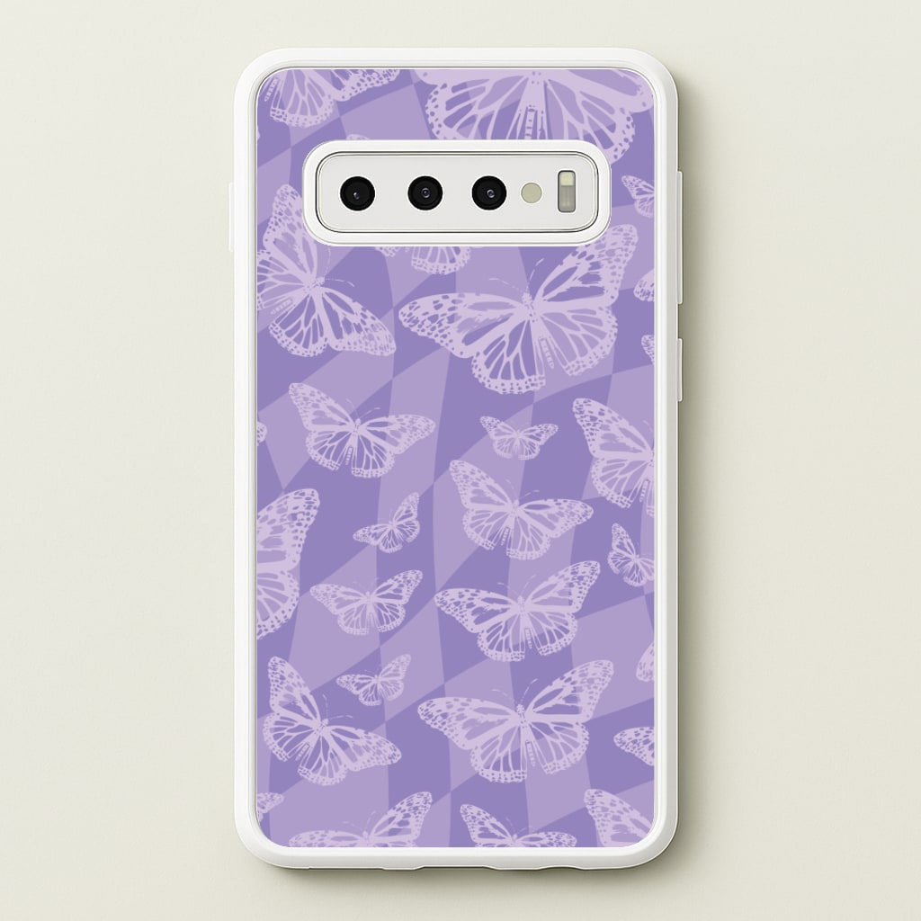 Abstract Butterflies Pattern - Olivia Phone Case for Galaxy S10 Plus