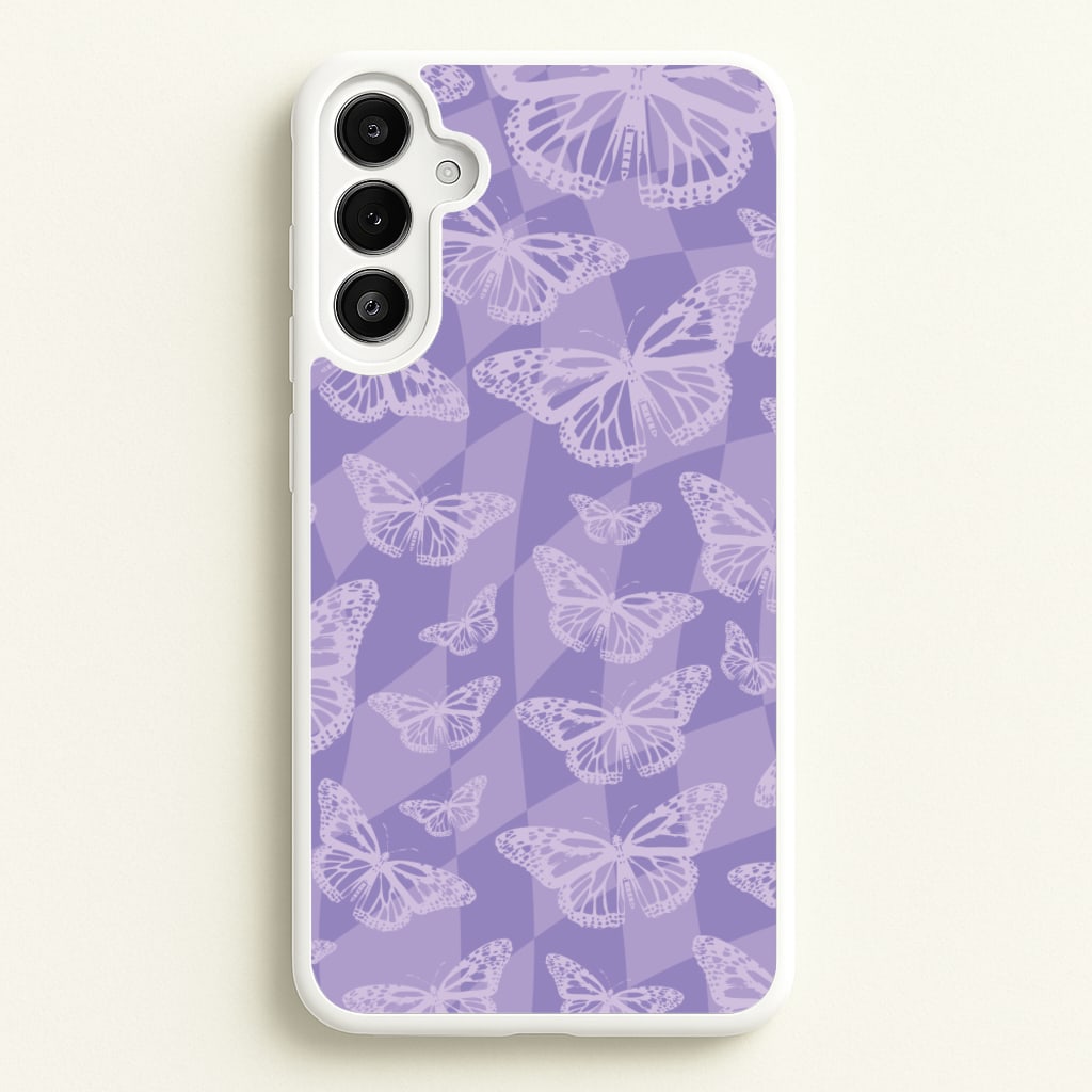 Abstract Butterflies Pattern - Olivia Phone Case for Galaxy A36