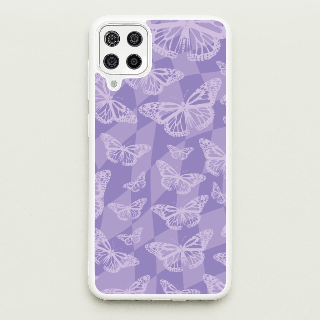 Abstract Butterflies Pattern - Olivia Phone Case for Galaxy A12