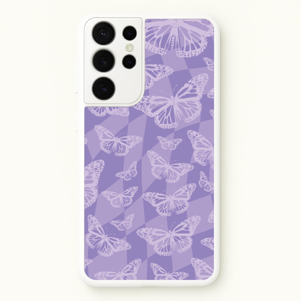 Abstract Butterflies Pattern - Olivia Phone Case for Galaxy S21 Ultra