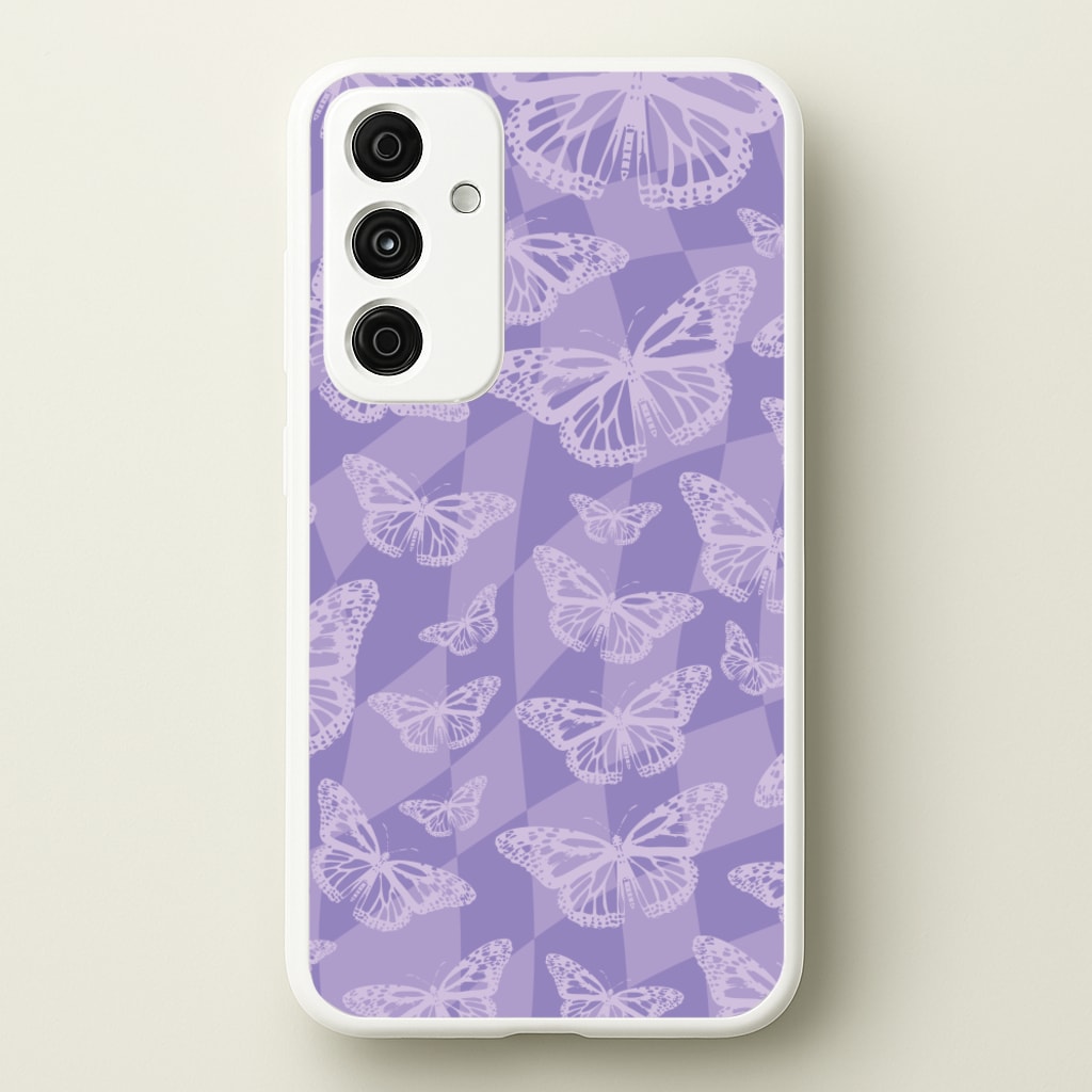 Abstract Butterflies Pattern - Olivia Phone Case for Galaxy A35