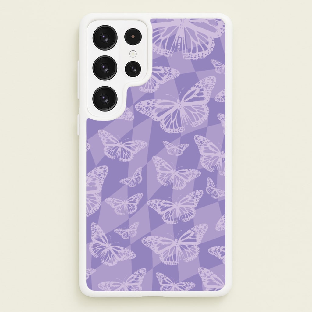Abstract Butterflies Pattern - Olivia Phone Case for Galaxy S22 Ultra
