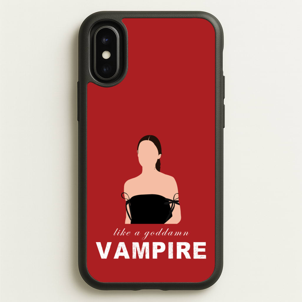 Goddamn Vampire - Olivia Phone Case for iPhone X / XS