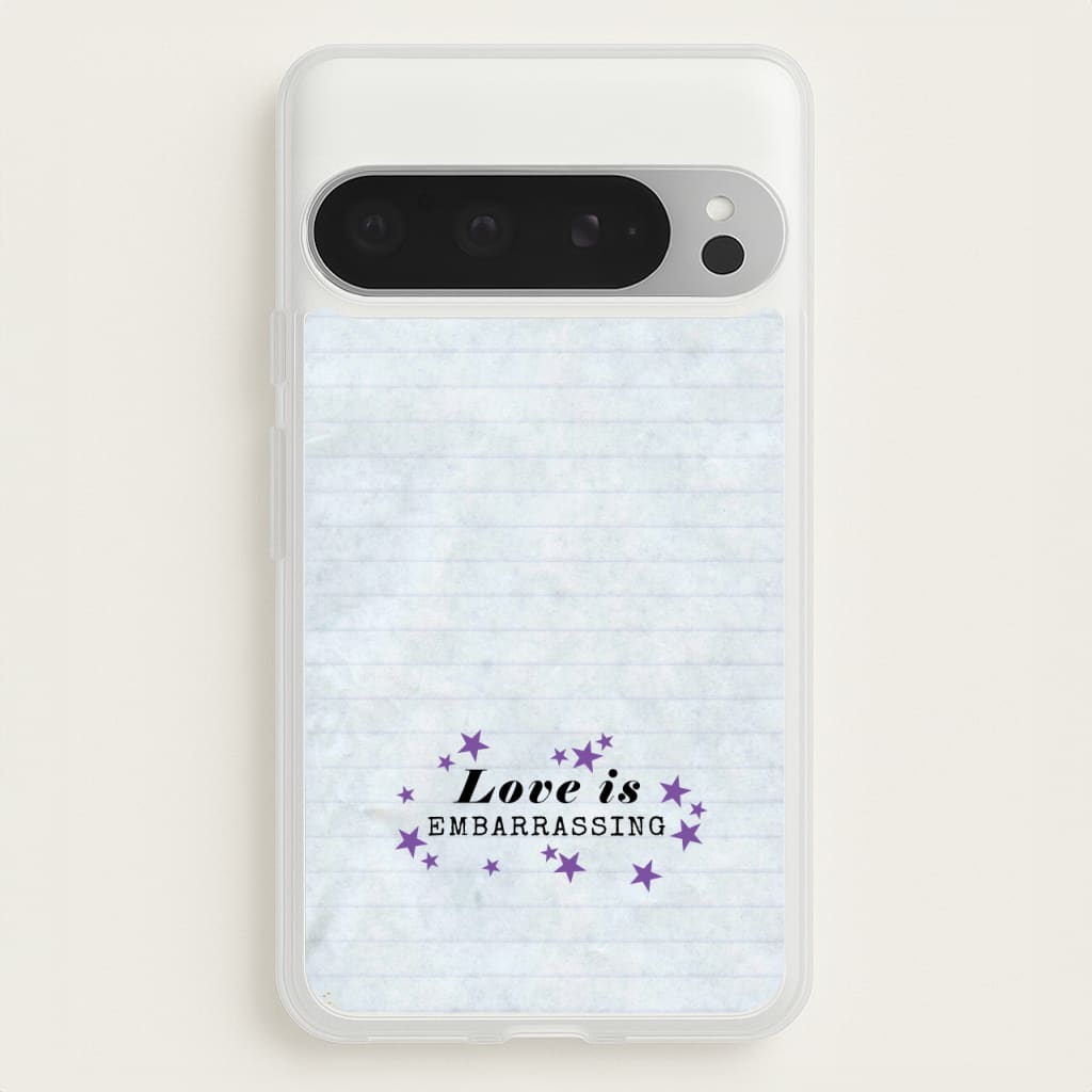 Love Is Embarrassing Note - Olivia Phone Case for Google Pixel 9 Pro XL