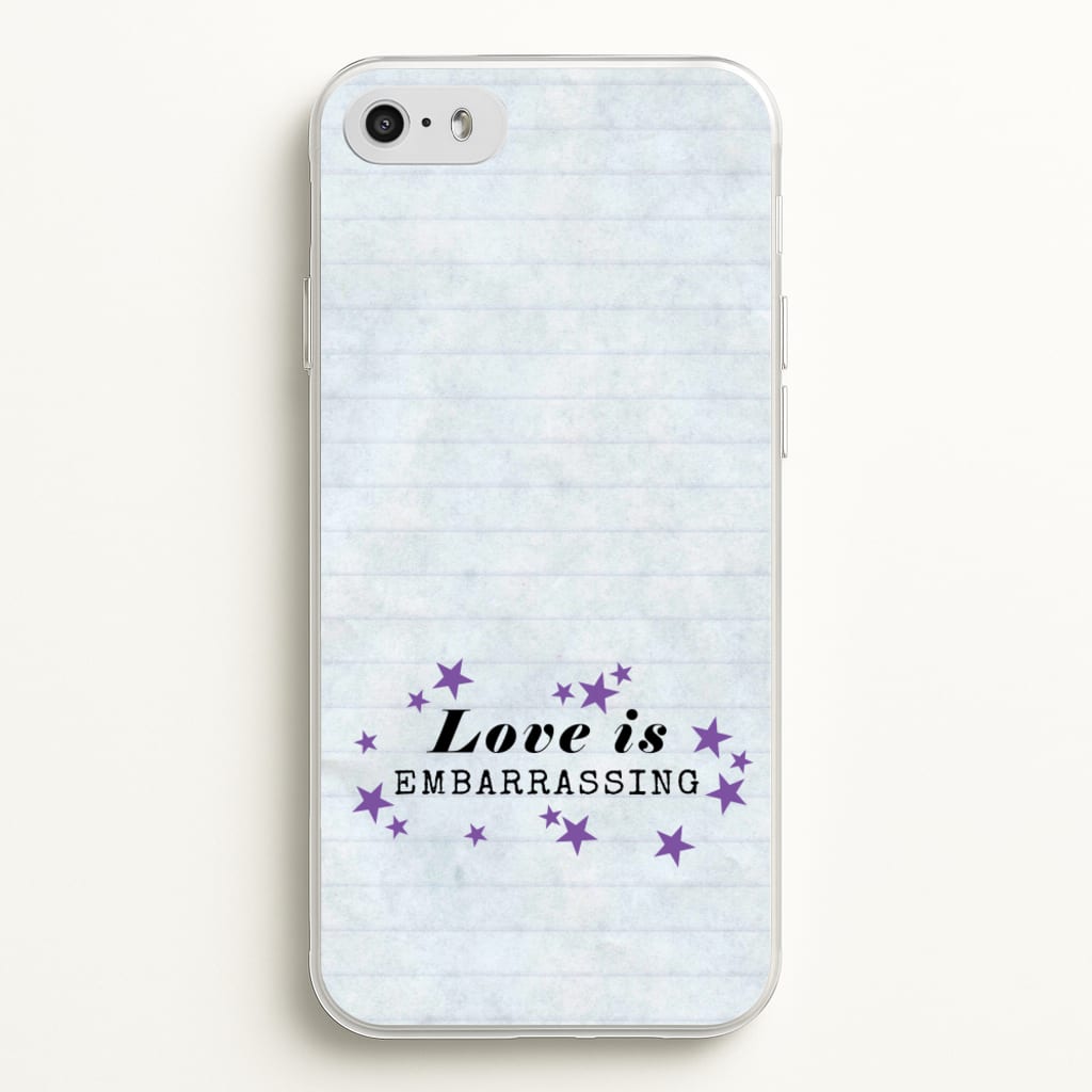 Love Is Embarrassing Note - Olivia Phone Case for iPhone 5 / 5s / SE 2016