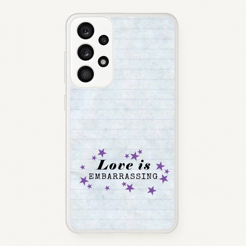 Love Is Embarrassing Note  - Olivia Phone Case for Galaxy A33