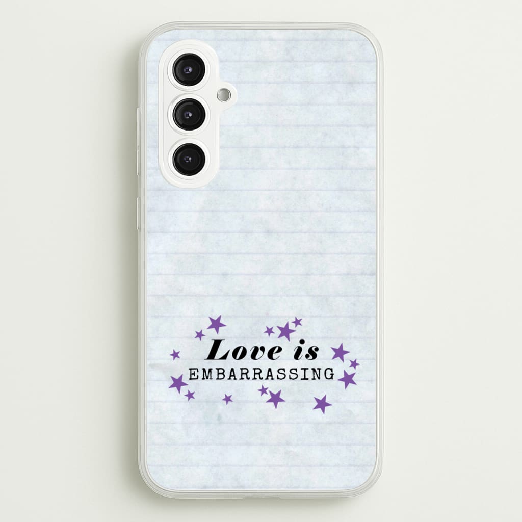 Love Is Embarrassing Note  - Olivia Phone Case for Galaxy S23FE
