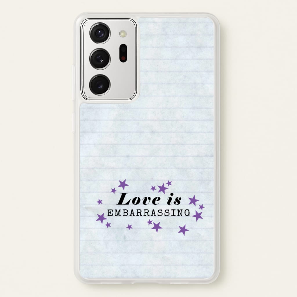 Love Is Embarrassing Note - Olivia Phone Case for Galaxy Note 20 Ultra