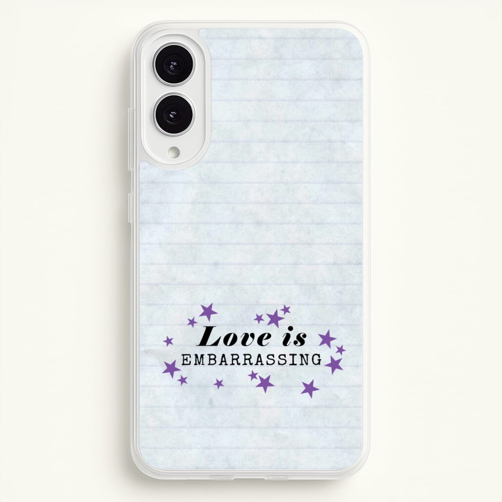 Love Is Embarrassing Note  - Olivia Phone Case for Galaxy S25 Edge