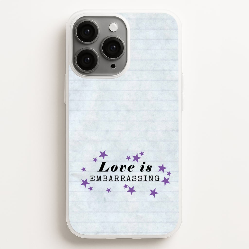 Love Is Embarrassing Note - Olivia Phone Case for iPhone 12 Pro Max