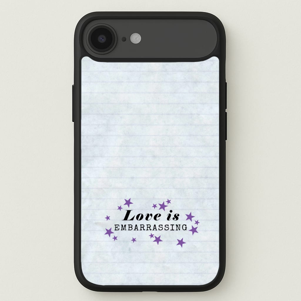 Love Is Embarrassing Note Phone Case for iPhone 17 Air