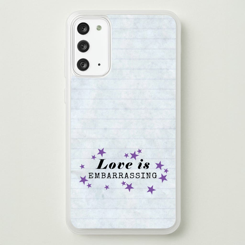 Love Is Embarrassing Note  - Olivia Phone Case for Galaxy Note 20