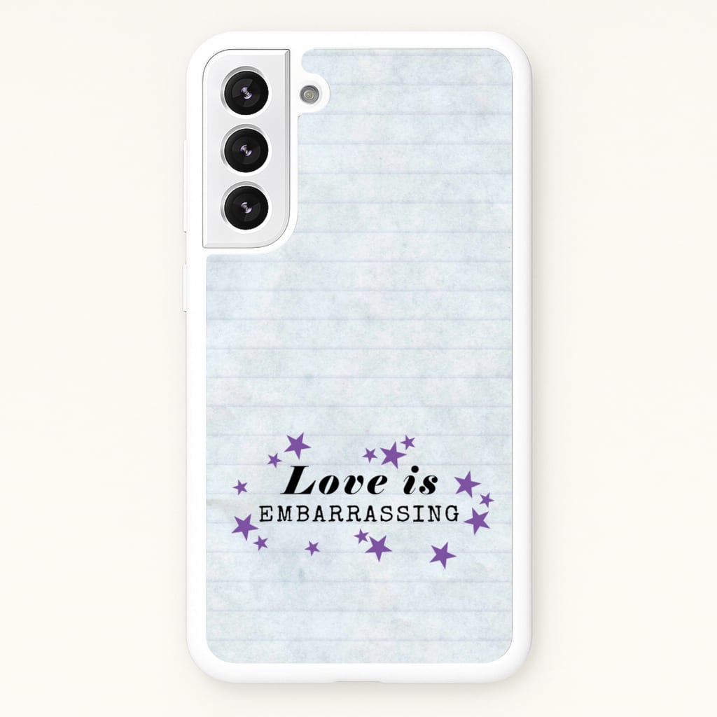 Love Is Embarrassing Note - Olivia Phone Case for Galaxy S22 Plus