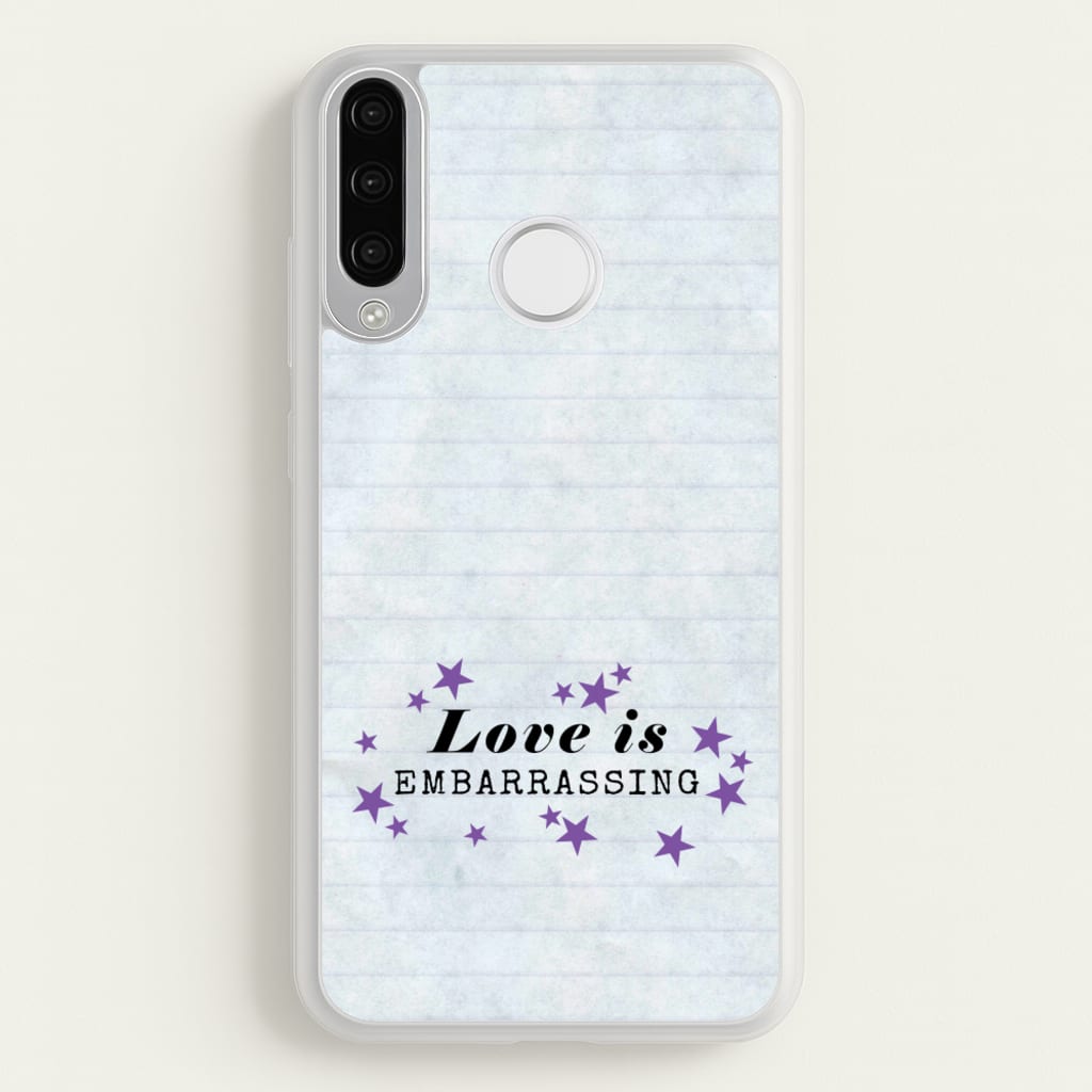 Love Is Embarrassing Note  - Olivia Phone Case for Huawei P30 Lite