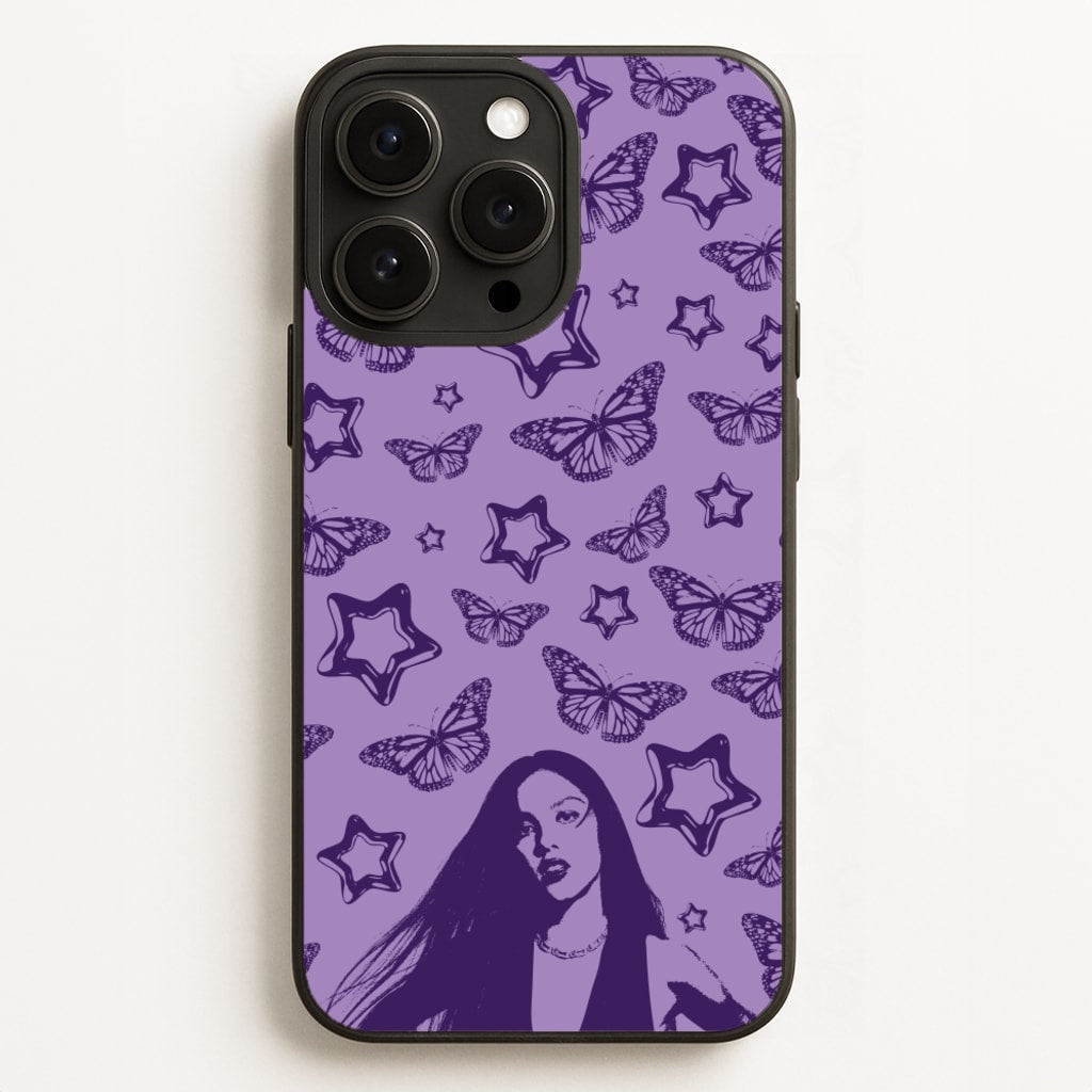Stars And Butterflies Pattern - Olivia Phone Case for iPhone 16 Pro Max
