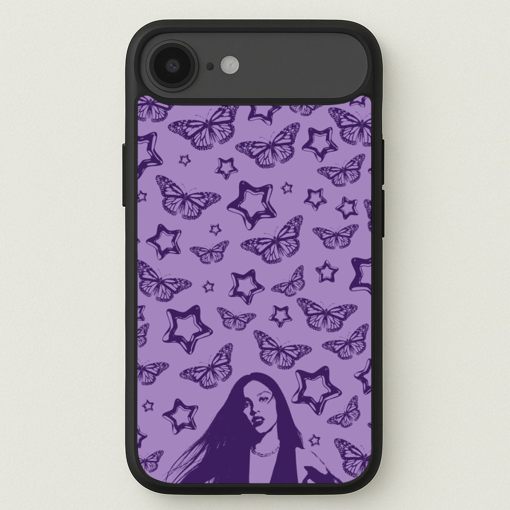 Stars And Butterflies Pattern Phone Case for iPhone 17 Air