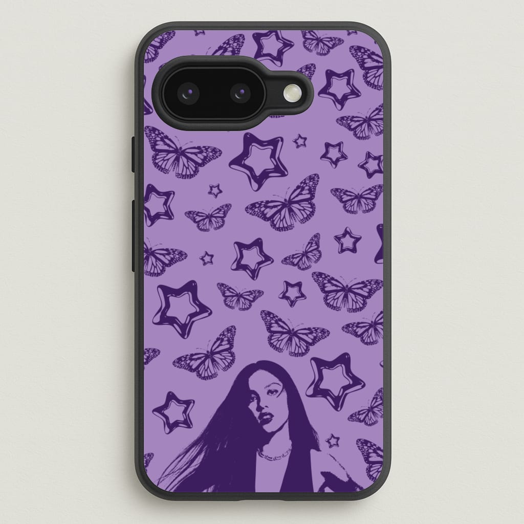 Stars And Butterflies Pattern - Olivia Phone Case for Google Pixel 9a