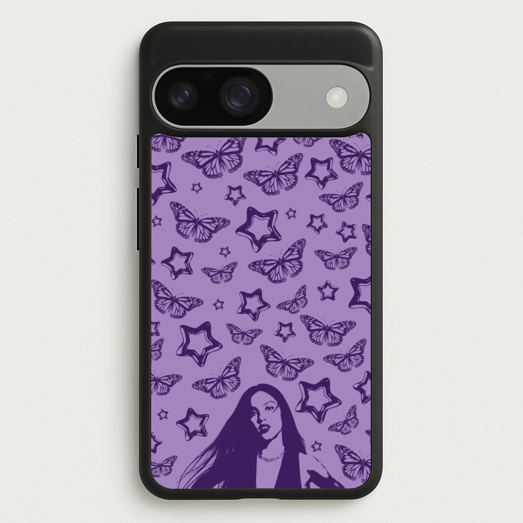 Stars And Butterflies Pattern - Olivia Phone Case for Google Pixel 9 / 9 Pro
