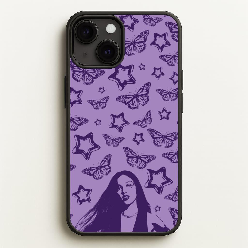 Stars And Butterflies Pattern - Olivia Phone Case for iPhone 13 Mini