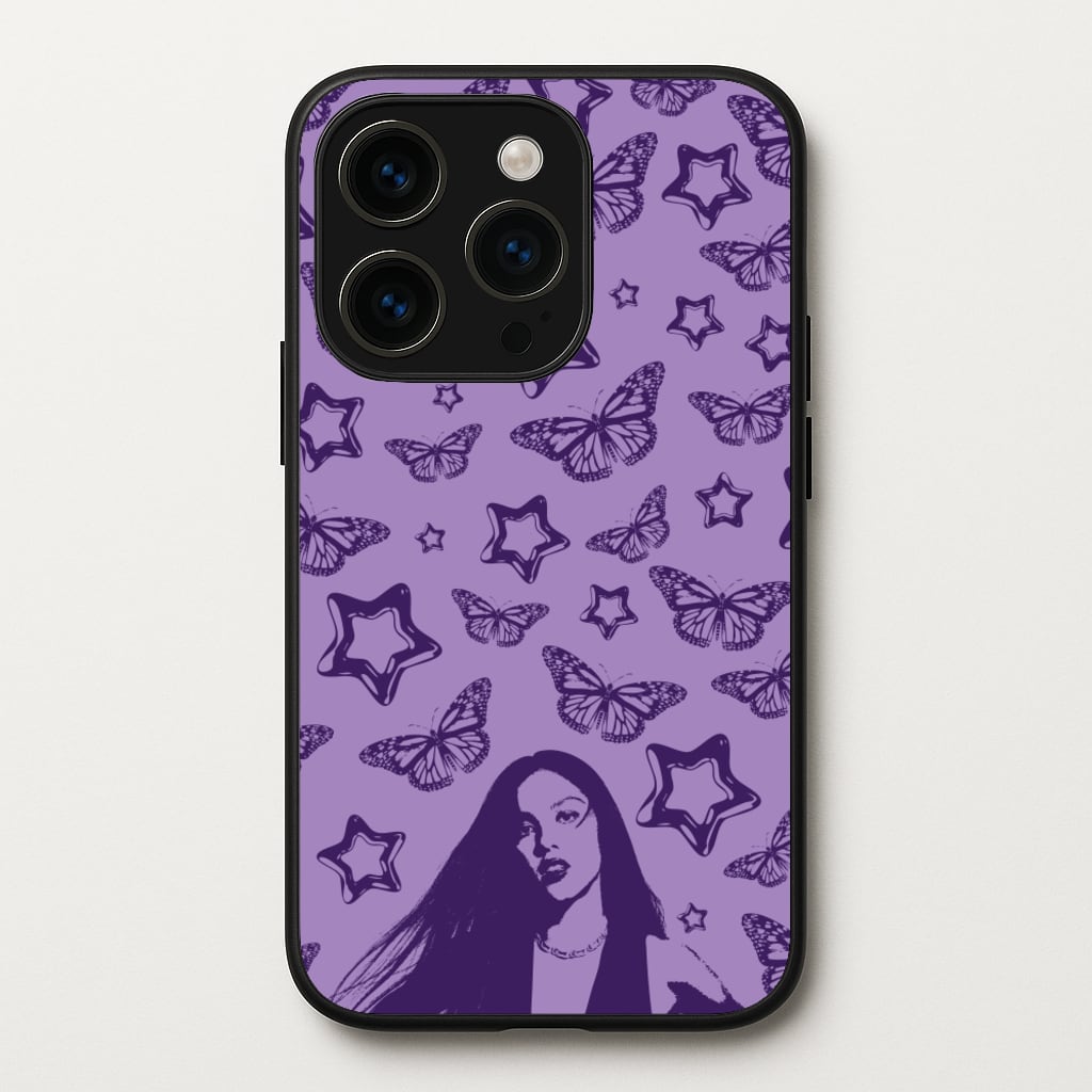 Stars And Butterflies Pattern - Olivia Phone Case for iPhone 15 Pro