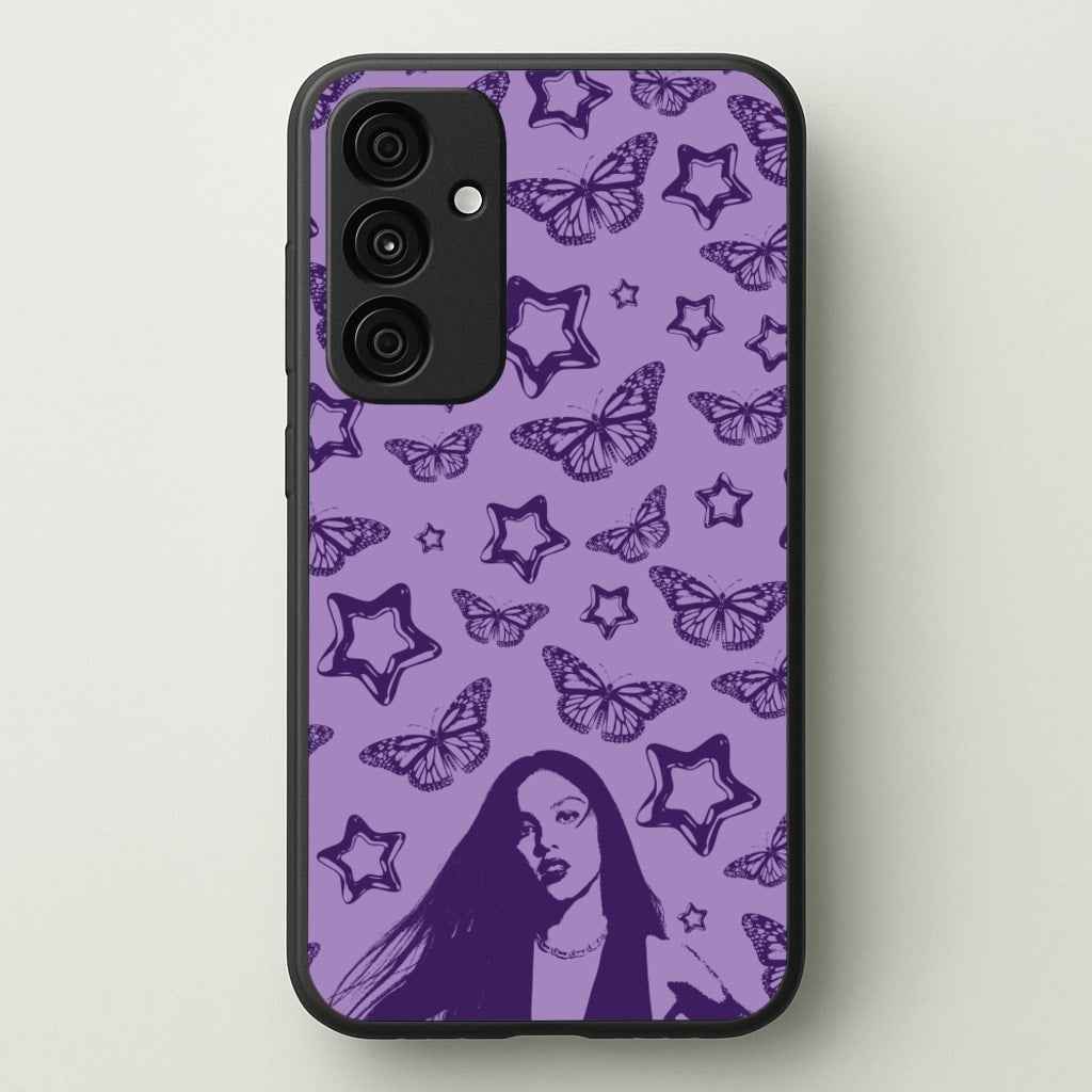 Stars And Butterflies Pattern - Olivia Phone Case for Galaxy A35