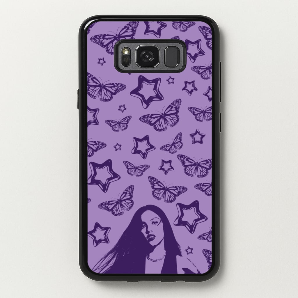 Stars And Butterflies Pattern - Olivia Phone Case for Galaxy S8