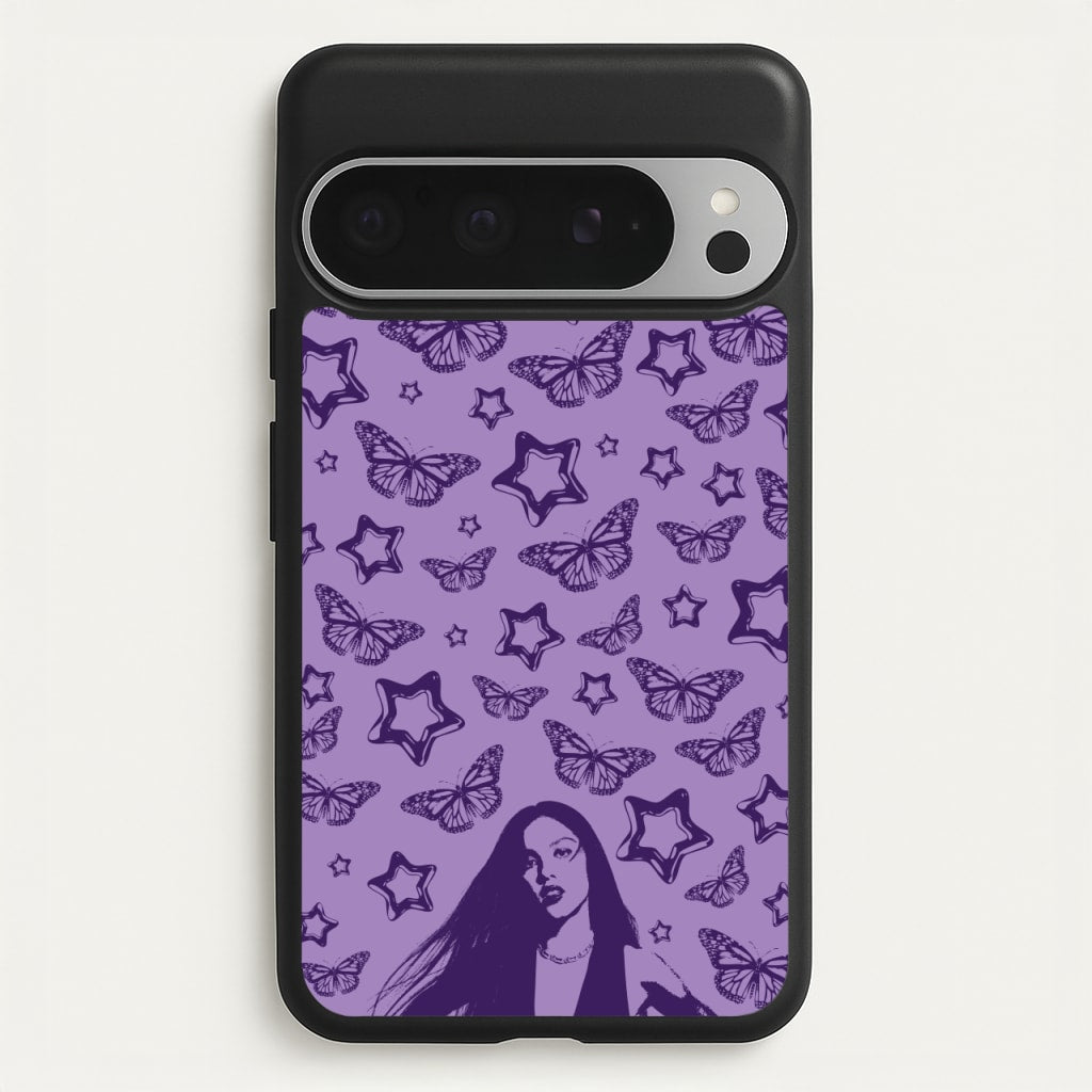 Stars And Butterflies Pattern - Olivia Phone Case for Google Pixel 9 Pro XL