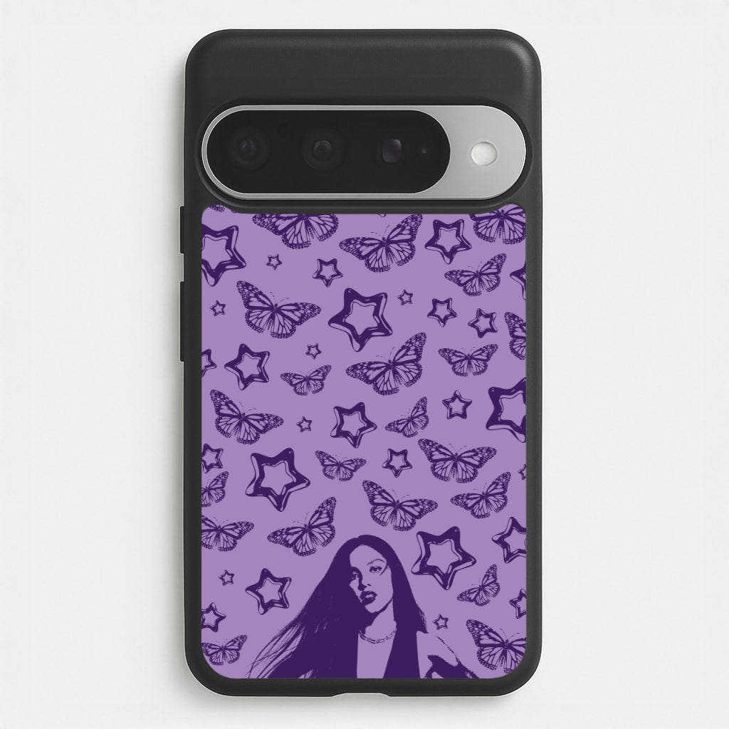 Stars And Butterflies Pattern Phone Case for Google Pixel 10 Pro XL