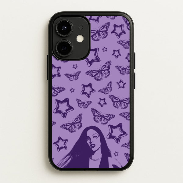 Stars And Butterflies Pattern - Olivia Phone Case for iPhone 12 Mini