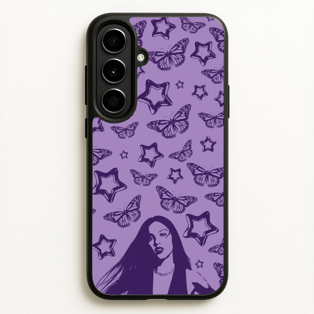 Stars And Butterflies Pattern - Olivia Phone Case for Galaxy A56