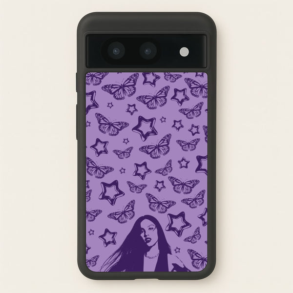 Stars And Butterflies Pattern - Olivia Phone Case for Google Pixel 8a
