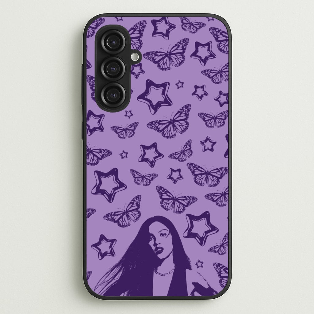Stars And Butterflies Pattern - Olivia Phone Case for Galaxy S23FE