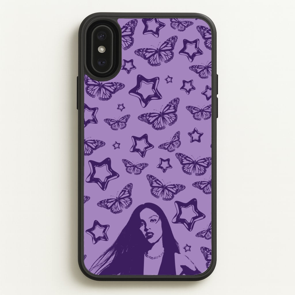 Stars And Butterflies Pattern - Olivia Phone Case for iPhone XS Max