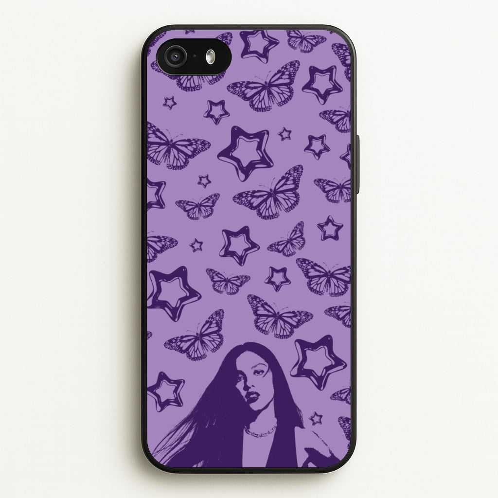 Stars And Butterflies Pattern - Olivia Phone Case for iPhone 5 / 5s / SE 2016