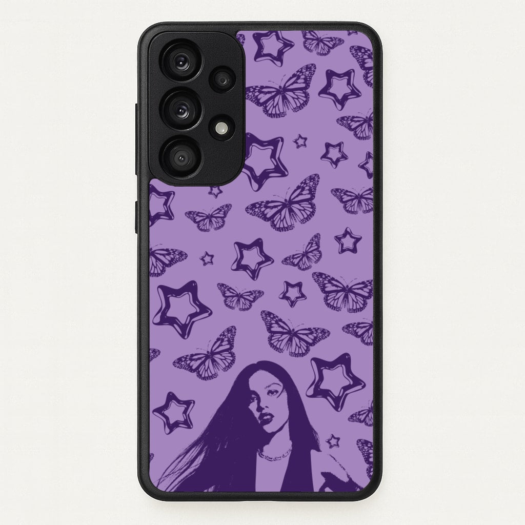 Stars And Butterflies Pattern - Olivia Phone Case for Galaxy A53