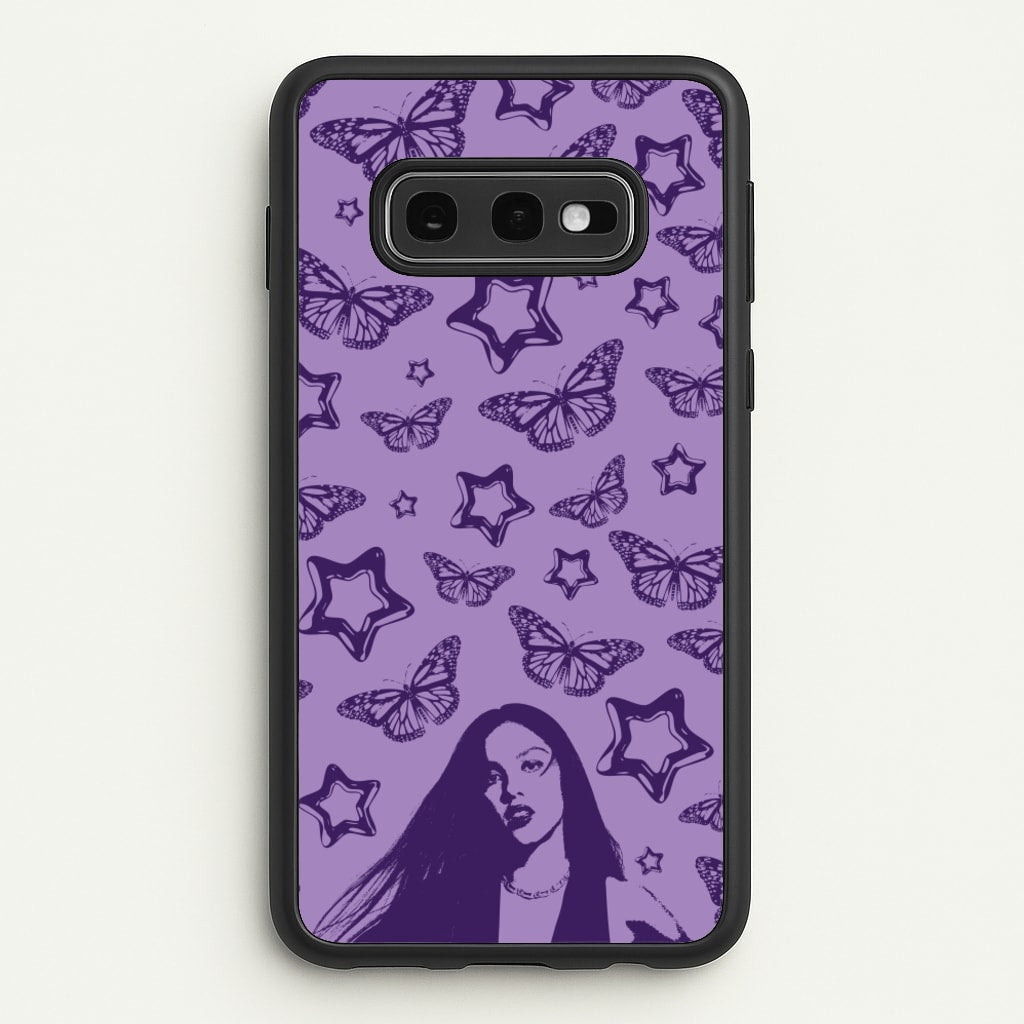 Stars And Butterflies Pattern - Olivia Phone Case for Galaxy S10e