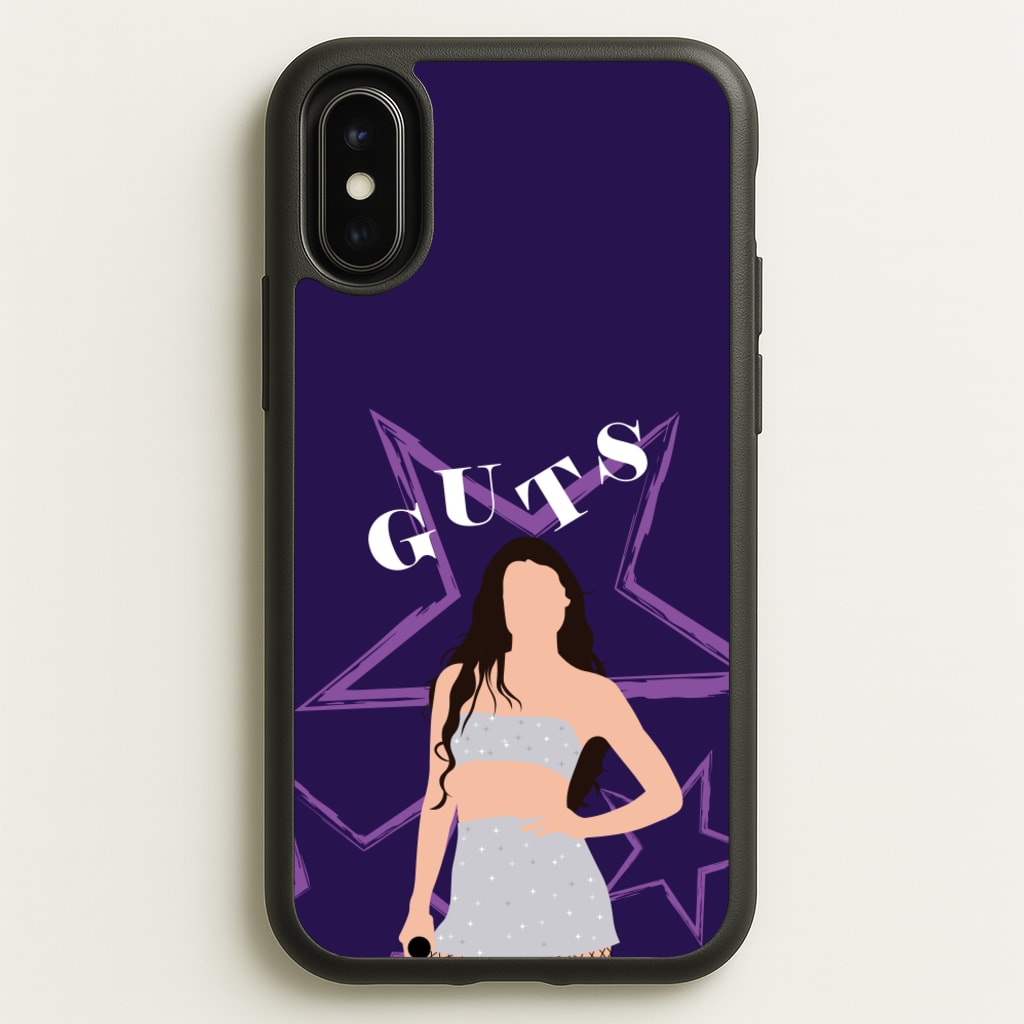 Dark Purple Olivia - Olivia Phone Case for iPhone X / XS