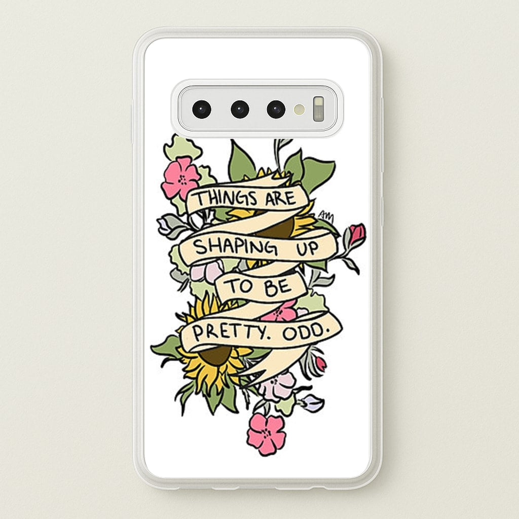 Things are Shaping up to be Pretty Odd - Panic At the Disco Phone Case for Galaxy S10