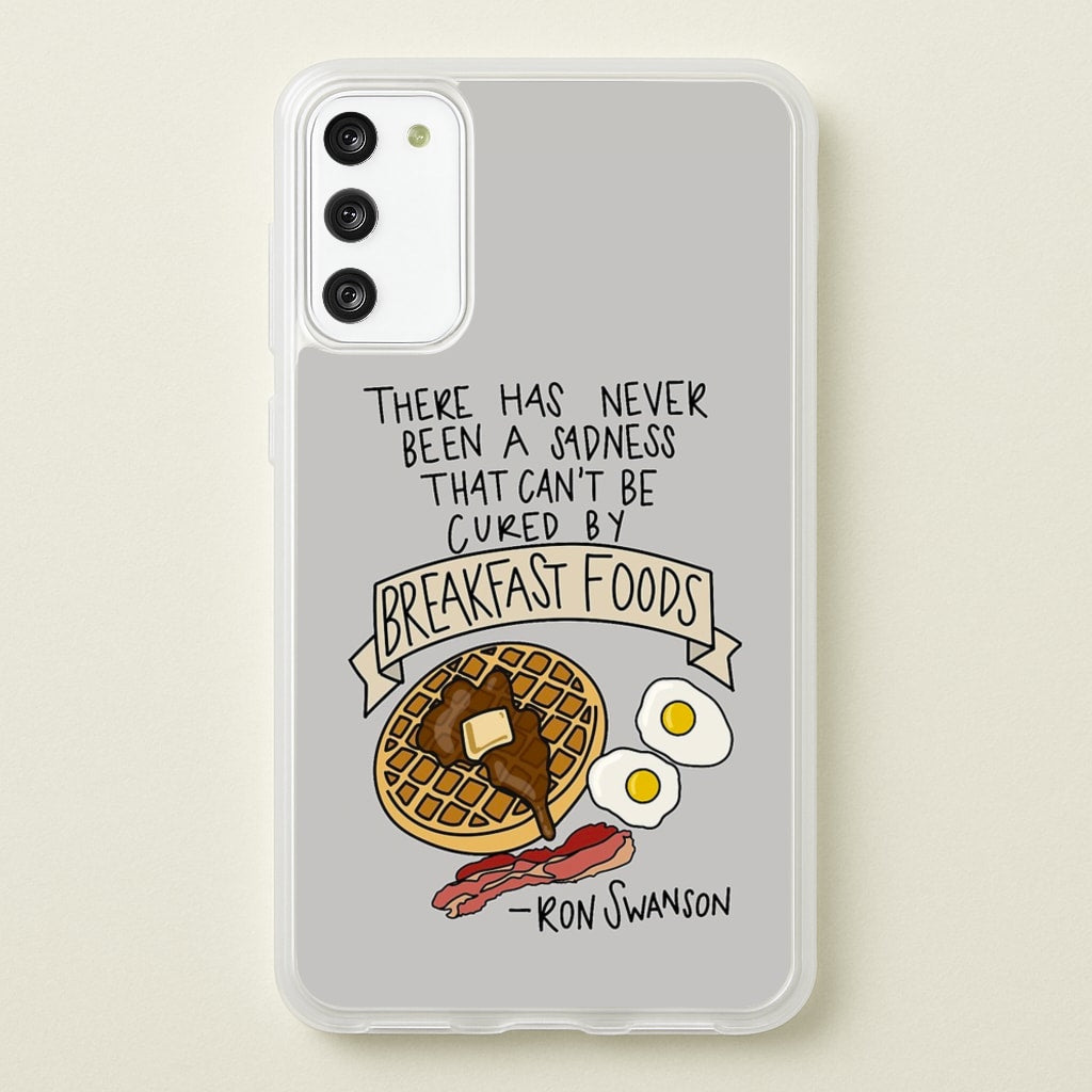 Breakfast Foods - Parks - Parks and Recreation Phone Case for Galaxy S20