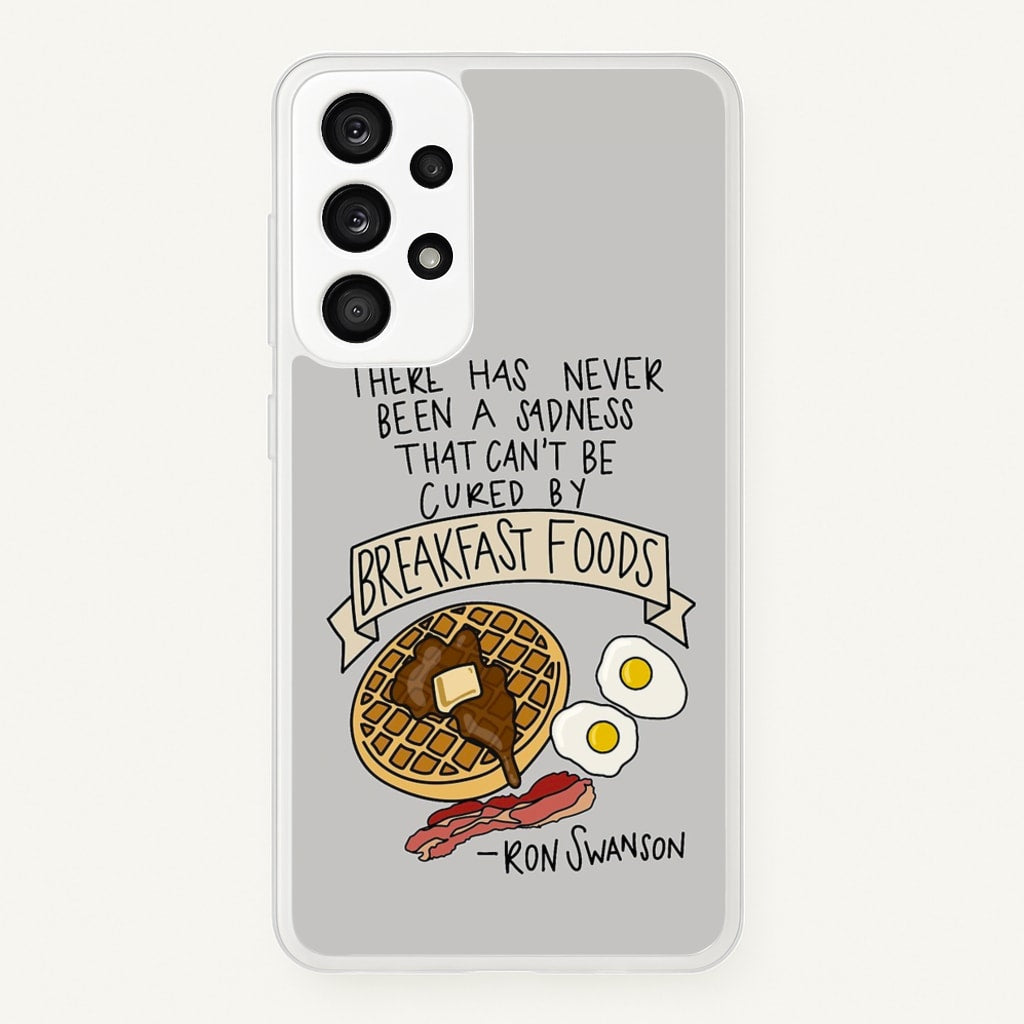 Breakfast Foods - Parks - Parks and Recreation Phone Case for Galaxy A53