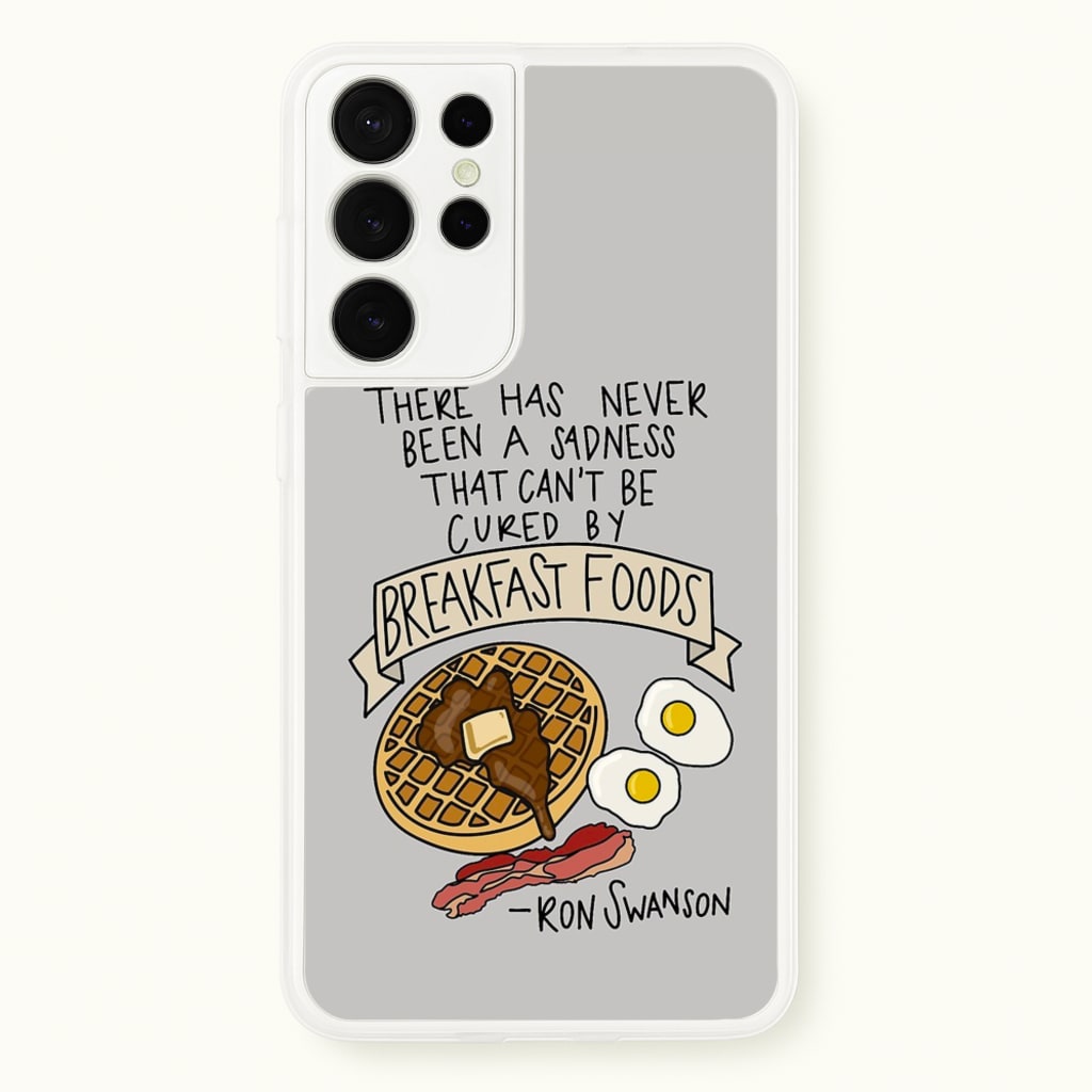 Breakfast Foods - Parks - Parks and Recreation Phone Case for Galaxy S21 Ultra