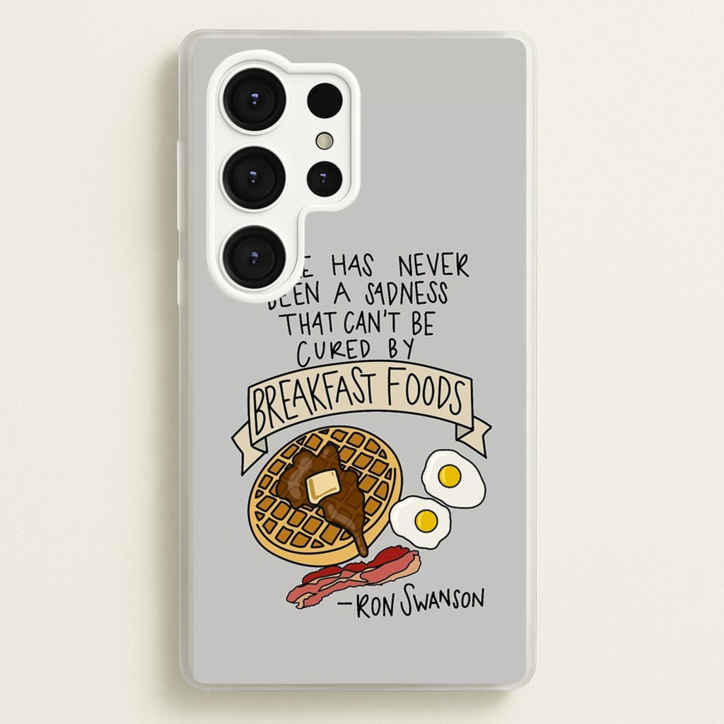 Breakfast Foods - Parks - Parks and Recreation Phone Case for Galaxy S25 Ultra