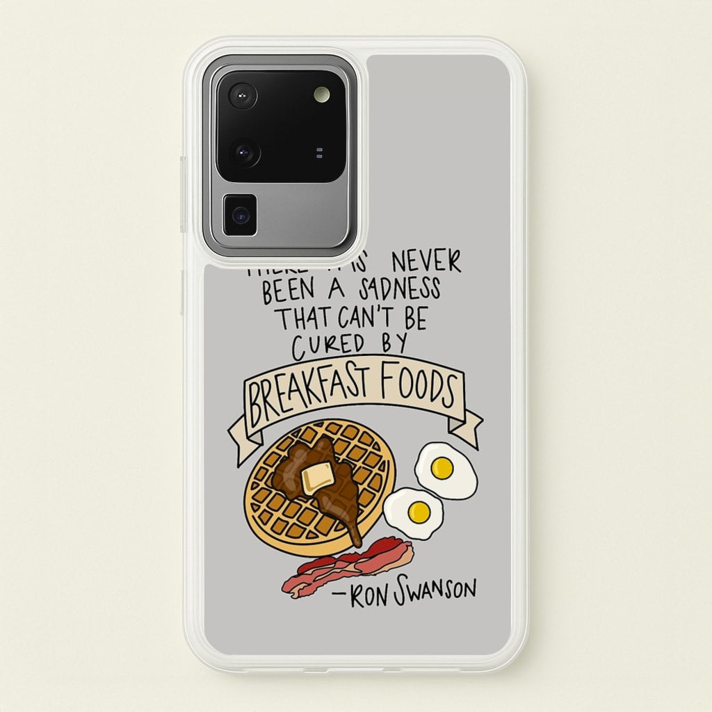 Breakfast Foods - Parks - Parks and Recreation Phone Case for Galaxy S20 Ultra
